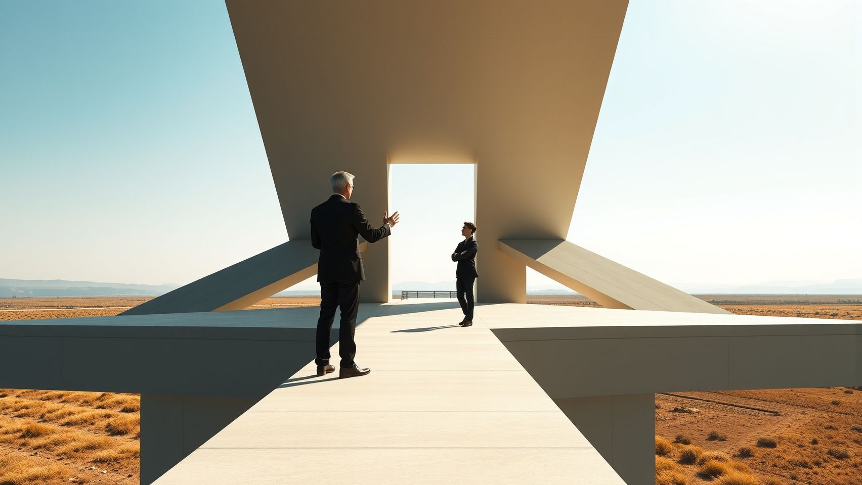 Een illustratie van een persoon die op een pad loopt met richtingaanwijzers, wat staat voor methodisch werken en coaching.